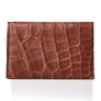 SOLD OUT Matt Tan Doble Fold Credit Card Holder - Matt Tan Crocodile
