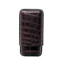 Burgundy Three Cigar Case