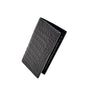 Matt Black Genuine Crocodile Skin Breast Wallet