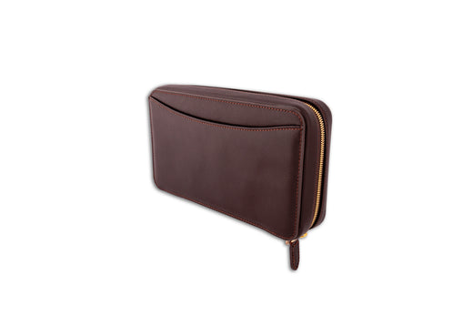 Leather Cigar Travel Zip Case