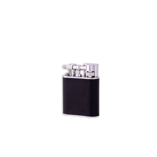 Black Calf Leather Pocket Lighter