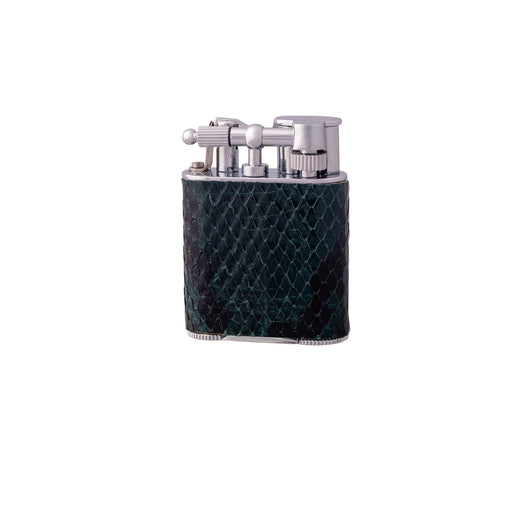 Green Python Skin Jet Flame Pocket Lighter