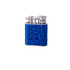 Blue Crocodile Skin Jet Flame Pocket Lighter