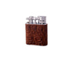 Tanned Crocodile Skin Jet Flame Pocket Lighter