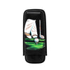 Black Hand Painted Golf Player Two Cigar Case