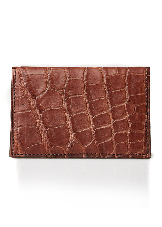 SOLD OUT Matt Tan Doble Fold Credit Card Holder - Matt Tan Crocodile