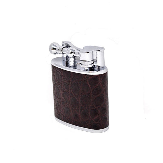 Burgundy Crocodile Table Lighter
